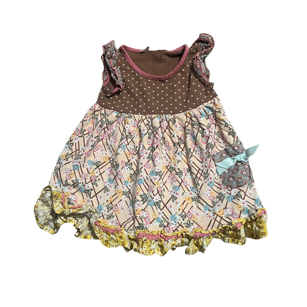 Matilda Jane Dress 12-18 Months Lucinda Rainbow